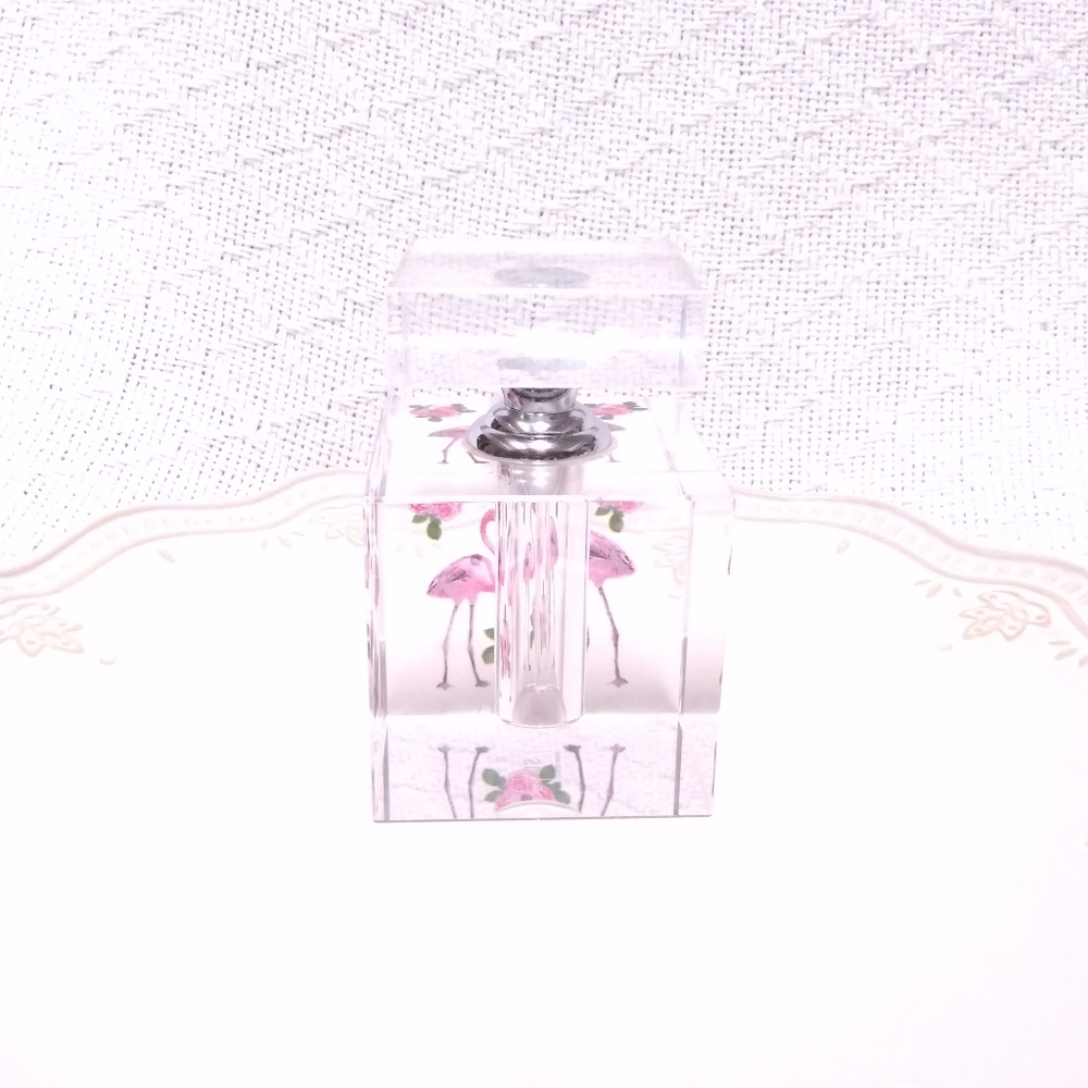 Simon Designs Flamingo Crystal Perfume Bottle - Picture 8 of 13
